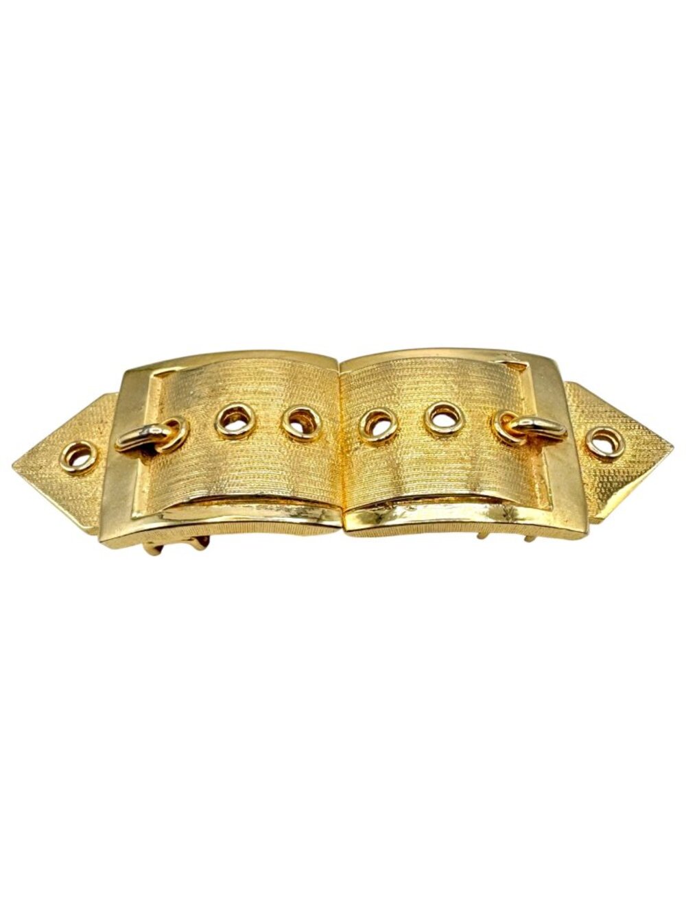Vintage Mimi di Niscemi Belt Buckle 1977 Gold Tone Faux Buckle Style - USA